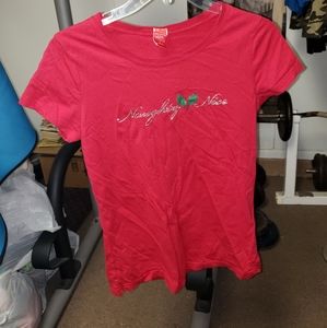 Naughty Nice jr's sz small Christmas t-shirt